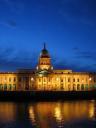 A photo of Custom House at night