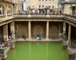 A photo of a Roman bath in the town of Bath