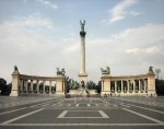 A photo of a huge monument in Budapest