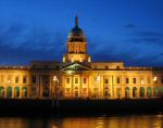 A photo of Custom House at night