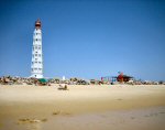 A photo of the lightouse of Farol Island near Faro